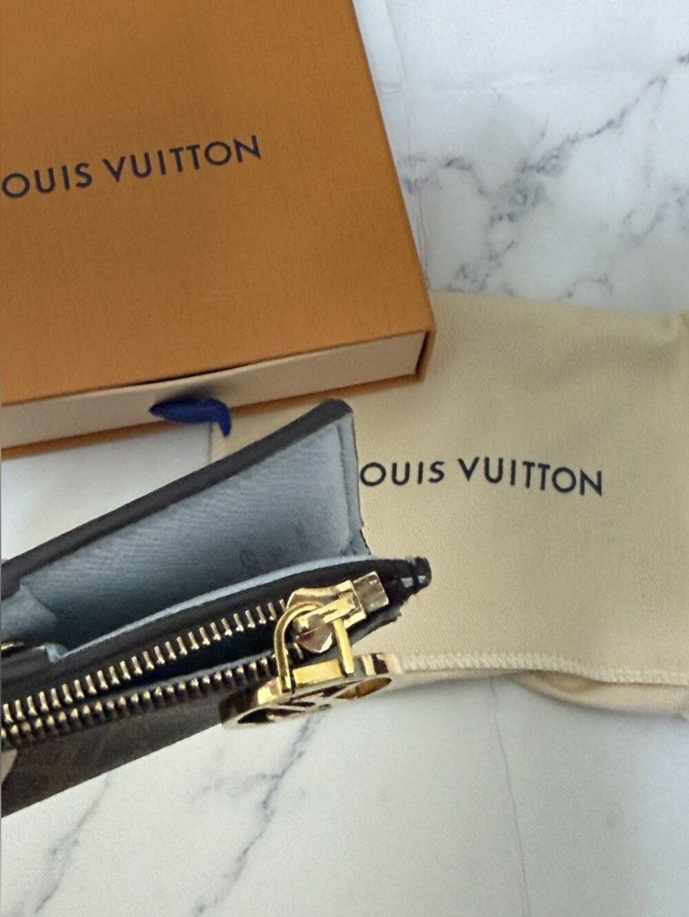Louis Vuitton Lisa Wallet Mini Wallet Olympe Blue Folding Wallet - Picture 8 of 10